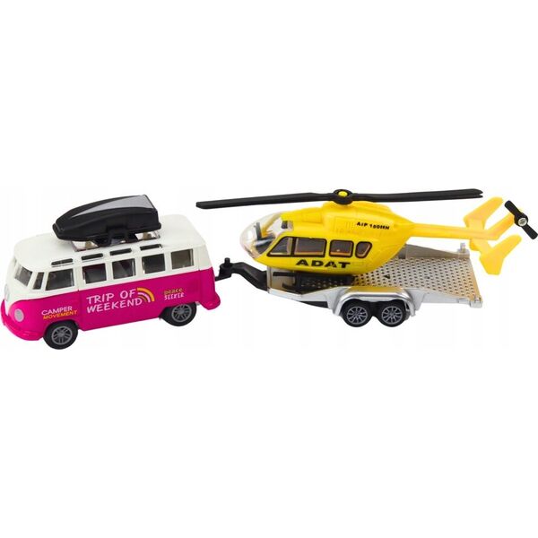 LeanToys Autko Terenowe Z Łodzią Lub Helikopterem Napęd Metalowe 13676666 5905991019565
