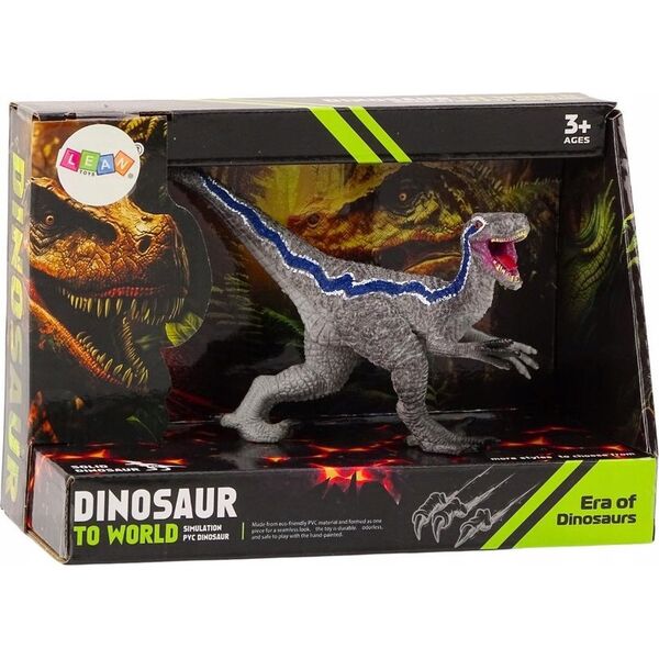 Figurka LeanToys Dinozaur Figurka Kolekcjonerska Velocitaptor Siwy 1El 13676731 5905991020929