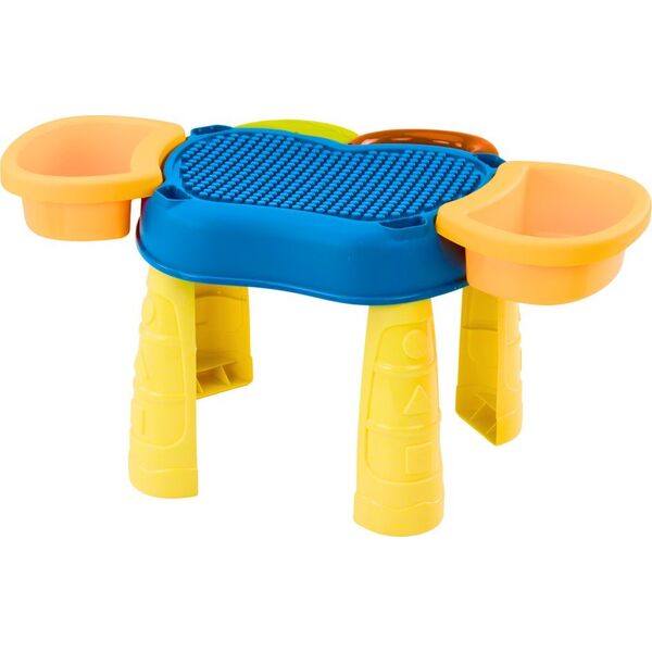 LeanToys Wielofunkcyjny Stolik 4w1 Klocki Łowienie Ryb Rysowanie Niebieski 13676783 5905991021506