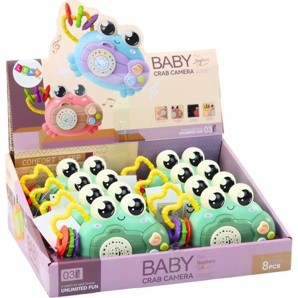 LeanToys Krab Aparat Grzechotka Projektor Na Baterie Dźwięki Zielony 13676812 5905991021995