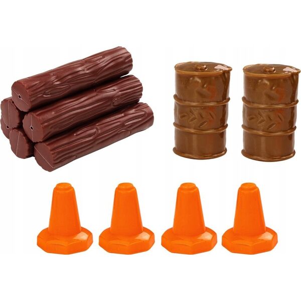 LeanToys Ciężarówka Z Drewnem Niebieska Tir Przyczepa 1:24 Bale Dźwięki Światła 13676833 5905991022114