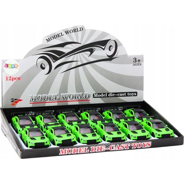 LeanToys Autko Samochód Sportowy 1:32 Napęd Frykcyjny Matowy Zielony 13676840 5905991022107