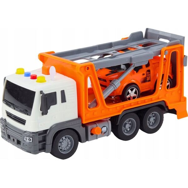 LeanToys Ciężarówka Laweta Multifunkcyjna Światła i Dźwięki 1:16 Pomarańczowa Autko 13676919 5905991023579