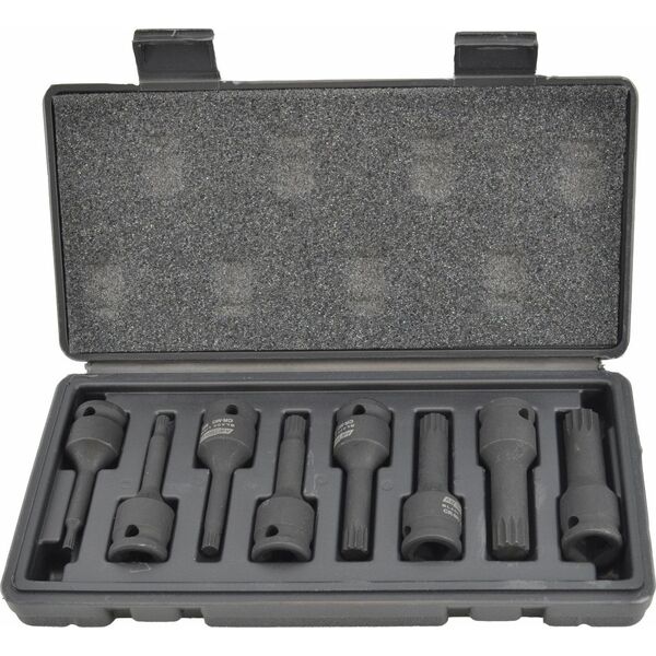AWTools AWTOOLS KLUCZE UDAROWE TRZPIENIOWE SPLINE 8szt. BLACK LINE 13683698 5903678619404