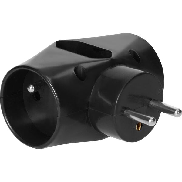 Orno Rozgałęźnik 2x2P+Z, 1x2P/II, czarny OR-AE-13221/B 13684017 5908254813382