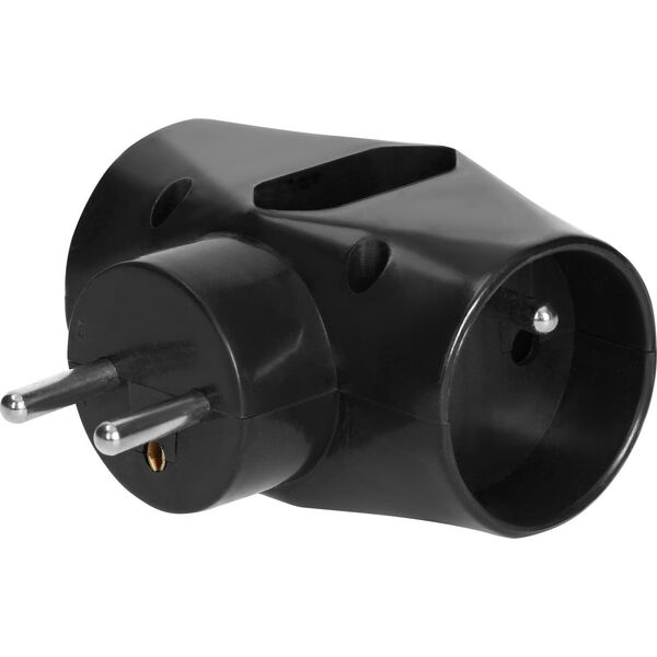 Orno Rozgałęźnik 2x2P+Z, 1x2P/II, czarny OR-AE-13221/B 13684017 5908254813382