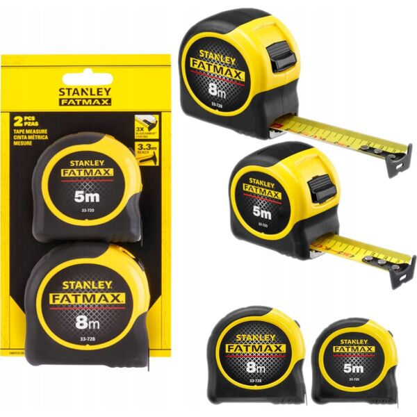 Stanley Miary 5m+8m x 31.7mm FM BLADEARMOR,dwupak 13684090 3253560317256