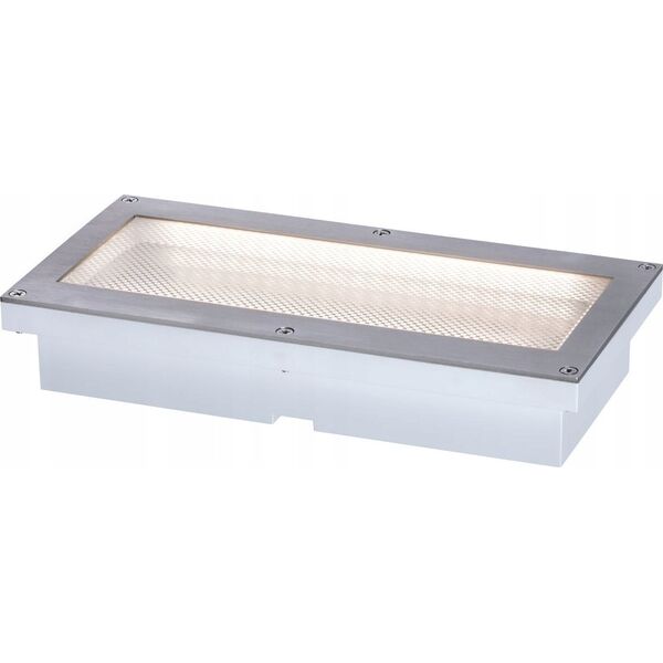 Paulmann Oprawa dogruntowa BRICK LED 1.6W 50lm 3000K IP68 z czujnikiem ruchu 200x100 230V aluminium / stal nierdzewna 13684535 4000870943373