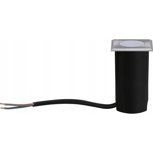 Paulmann Oprawa dogruntowa HOUSE LED 2W 60lm 3000K IP67 kwadratowa 230V szczotkowane żelazo / stal nierdzewna 13684538 4000870943663