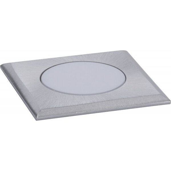 Paulmann Oprawa dogruntowa HOUSE LED 2W 60lm 3000K IP67 kwadratowa 230V szczotkowane żelazo / stal nierdzewna 13684538 4000870943663
