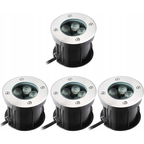 Paulmann Oprawa najazdowa DUREA LED 8W 530lm IP67 okrągła 3000K 230V stal nierdzewna 13684545 4000870946541