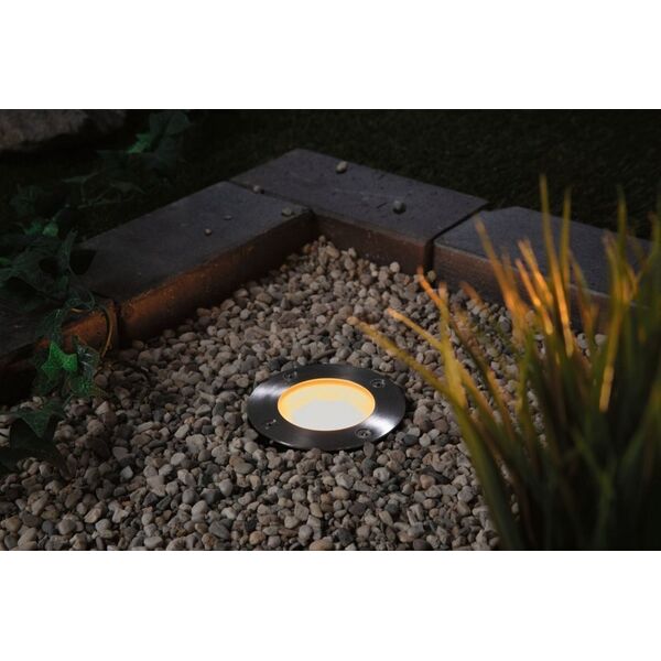 Paulmann Oprawa dogruntowa Plug & Shine FLOOR SH Zigbee RGBW 4.6W IP65 RGBW 24V czaarny / metal 13684547 4000870945889