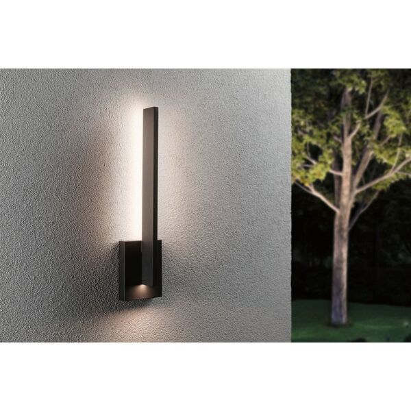Kinkiet Paulmann Oprawa elewacyjna LEVKA LED 13.5W 3000K IP44 230V antracyt / aluminium 13684576 4000870947869