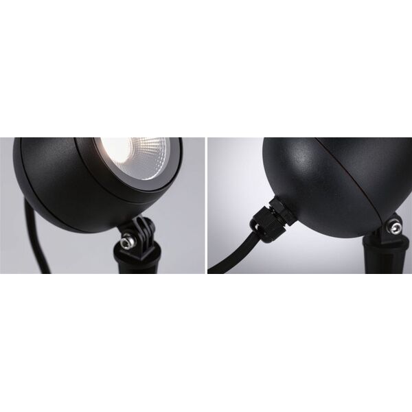 Naświetlacz Paulmann Reflektor ogrodowy Plug & Shine KIKOLO LED 7.2W 60st. 460lm 3000K IP65 24V antracyt 13684581 4000870947746