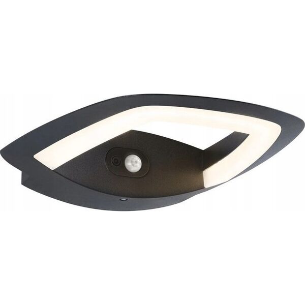 Kinkiet Paulmann Oprawa elewacyjna AKENA LED PIR 11W 800lm 3000K IP44 230V antracyt aluminium 13684582 4000870948385