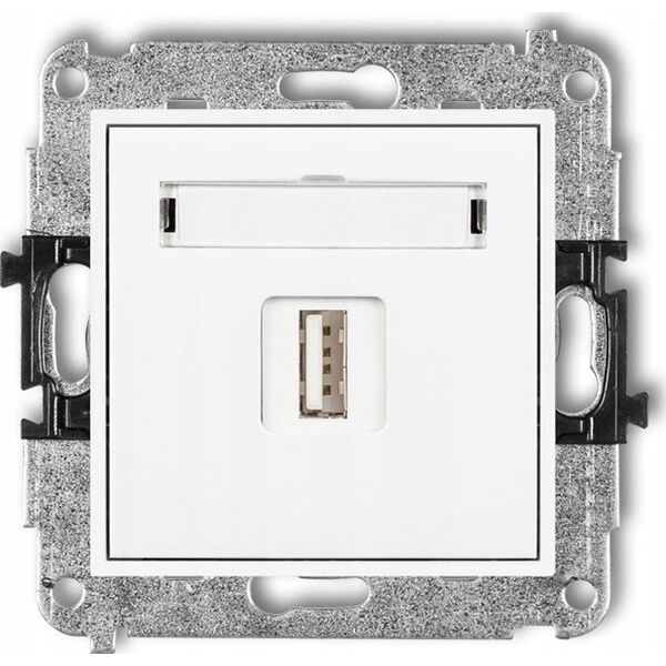 Ładowarka Karlik Ładowarka USB Karlik Mini MCUSB-3 pojedyncza 5V 2A biała 13684816 5903268587519