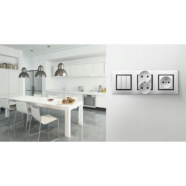 Ospel Przyłącz kablowy Ospel Aria GPPK-1U/M/70 szary mat 13684825 5907577485450