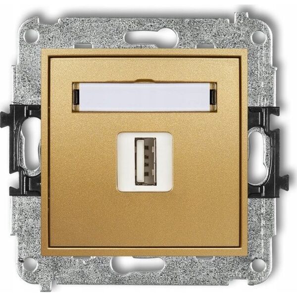 Karlik Ładowarka USB Karlik Mini 29MCUSB-3 pojedyncza 5V 2A złota 13684885 5907709779785