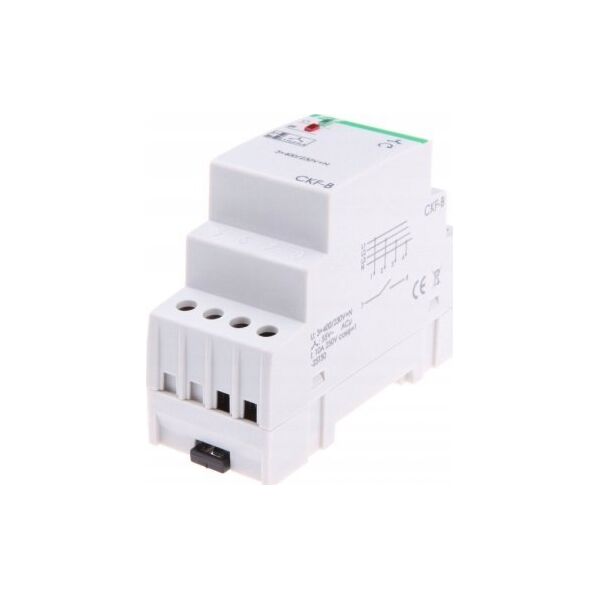 F&F Przekaźnik kolejności i zaniku faz F&F CKF-BR-TRMS 10A 1NO/NC opóźnienie 4s asymetria 40-80V True RMS na szynę DIN 13684932 5902431673639