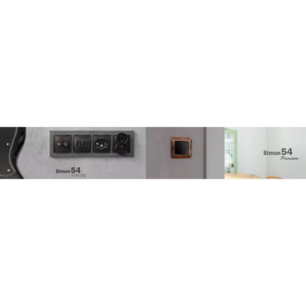 Kontakt-Simon Łącznik schodowy Kontakt-Simon Simon 54 DW6/2L.01/X/11 podwójny z podświetleniem bez piktogramu moduł 10AX 250V~ zaciski śrubowe biały 13684994 5902787865269