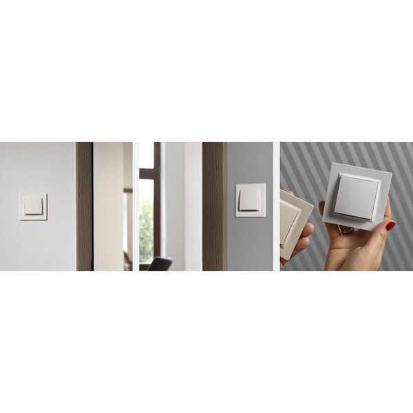 Kontakt-Simon Ściemniacz naciskowo-obrotowy Kontakt-Simon 10 CS9LA.01/11 do LED ściemnialnych 230V jednobiegunowy biały 13685084 5902787868819