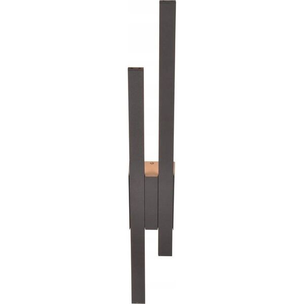 Kinkiet DELIGHT Trio Tawa 221460242 kinkiet zwnętrzny lampa ścienna IP54 2x9W LED 3000K antracyt 13685141 4017807564037