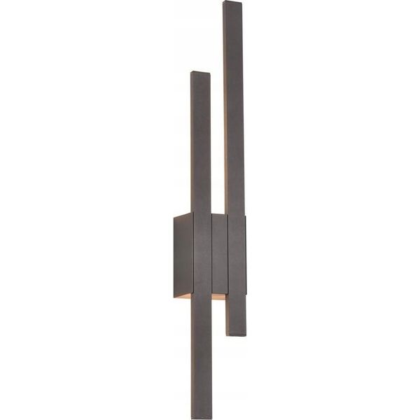 Kinkiet DELIGHT Trio Tawa 221460242 kinkiet zwnętrzny lampa ścienna IP54 2x9W LED 3000K antracyt 13685141 4017807564037