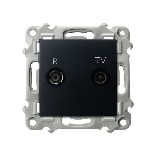 Ospel Gniazdo RTV Ospel Szafir GPA-ZK/m/33 końcowe czarny metalik 13685163 5906729013718