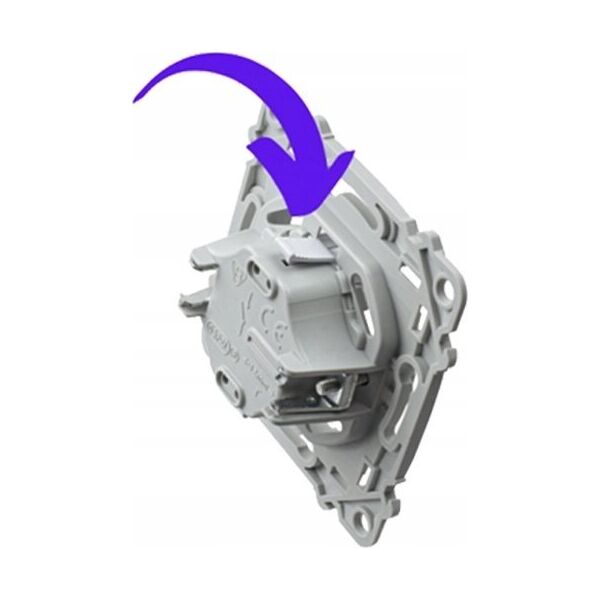 Ospel Łącznik jednobiegunowy Ospel Szafir ŁP-1Z/m/00 biały 13685170 5906729011530