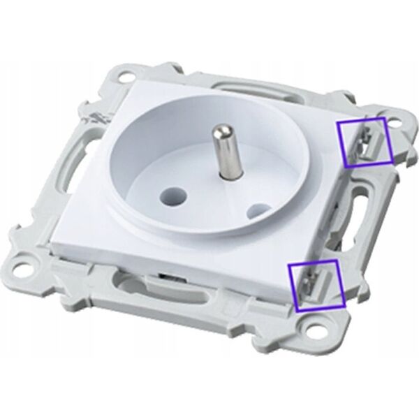 Ospel Łącznik jednobiegunowy Ospel Szafir ŁP-1Z/m/00 biały 13685170 5906729011530