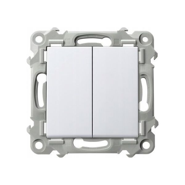 Ospel Łącznik dwugrupowy świecznikowy Ospel Szafir ŁP-2Z/m/00 biały 13685182 5906729011554