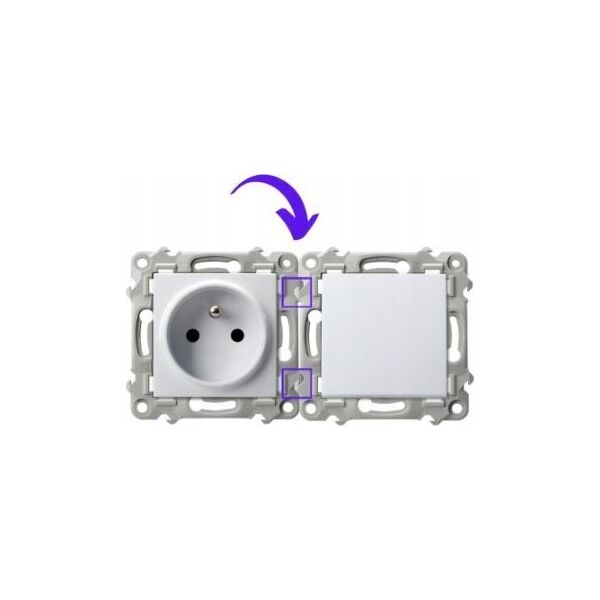 Ospel Łącznik zwierny Ospel Szafir ŁP-5Z/m/33 "światło" czarny metalik 13685186 5906729013251