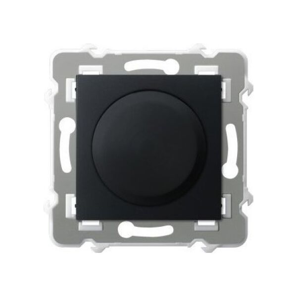 Ospel Ściemniacz uniwersalny Ospel Szafir ŁP-8ZL2/m/33 do obciążenia żarowego, halogenowego oraz LED czarny metalik 13685203 5906729013442