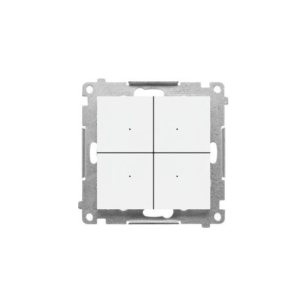 Kontakt-Simon Kontroler przyciskowy Kontakt-Simon 55 TEK1W.01/111 CONTROL sterujący bezprzewodowo innymi urządzeniami Simon GO, sterowany smartfonem, moduł biały mat 13685297 5902787891428