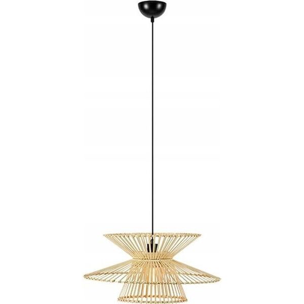 Lampa wisząca Markslojd Markslojd Duplici 108785 lampa wisząca zwis 1x40W E27 czarna/naturalna 13685353 7330024612808