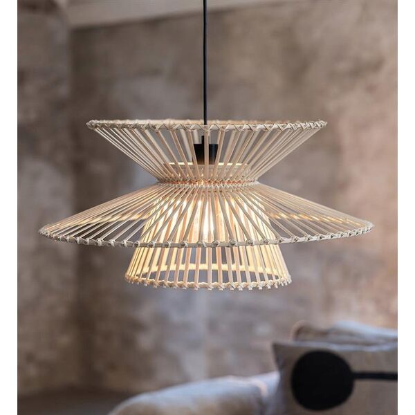 Lampa wisząca Markslojd Markslojd Duplici 108785 lampa wisząca zwis 1x40W E27 czarna/naturalna 13685353 7330024612808