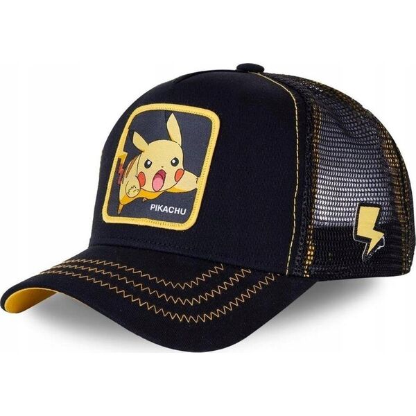 Capslab Capslab Freegun Pokemon Pikachu Cap CL-PKM2-1-PIK7 Czarne One size 13686905 3614000841739
