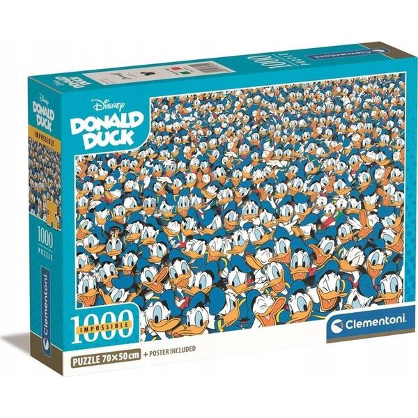 Clementoni CLE puzzle 1000 Impossible Donald Duck 39799 13695359 8005125397990