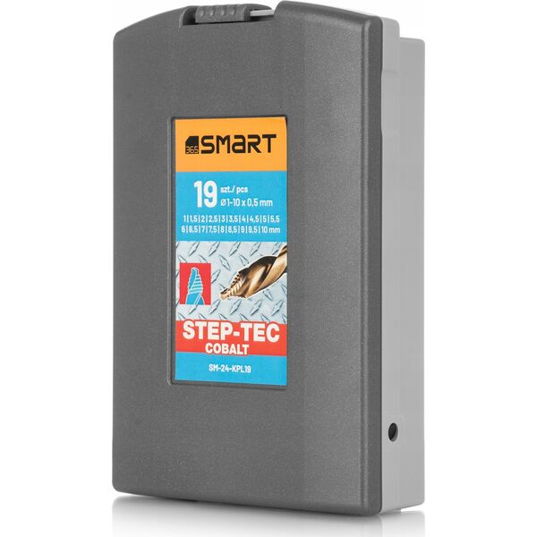 Wiertło SMART365 kpl. wierteł hss co step-tec 19szt 1-10x0,5mm 13700270 5901769688179