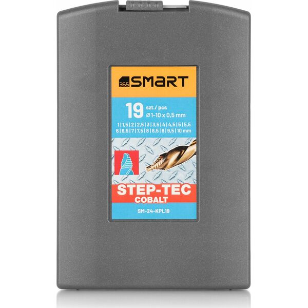 Wiertło SMART365 kpl. wierteł hss co step-tec 19szt 1-10x0,5mm 13700270 5901769688179