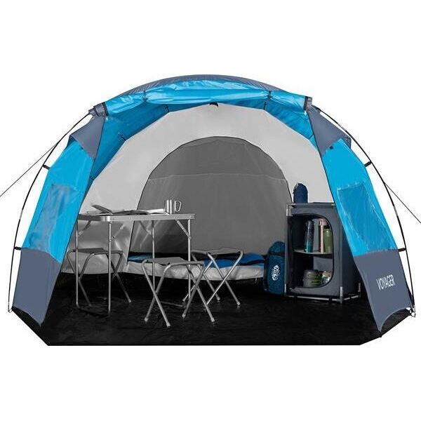Namiot turystyczny Nils Extreme Namiot turystyczny kempingowy voyager Nils camp NC3027 niebieski 4 osobowy 450x260x150cm 13700936 5907695523218