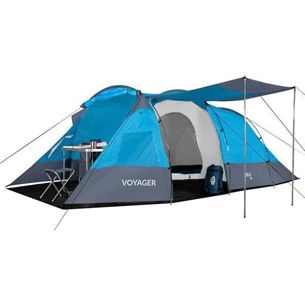 Namiot turystyczny Nils Extreme Namiot turystyczny kempingowy voyager Nils camp NC3027 niebieski 4 osobowy 450x260x150cm 13700936 5907695523218