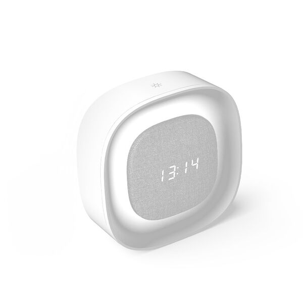 Alarm clock with Night Light LED PURE FNL-03 BJORN white square Forever Light 5907457736467