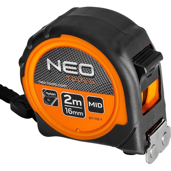 Neo NEO MIARA ZWIJANA STALOWA 2m 16mm NYLON CERTYFIKAT MID MAGNES 67-112-1 13703088 5907558495218