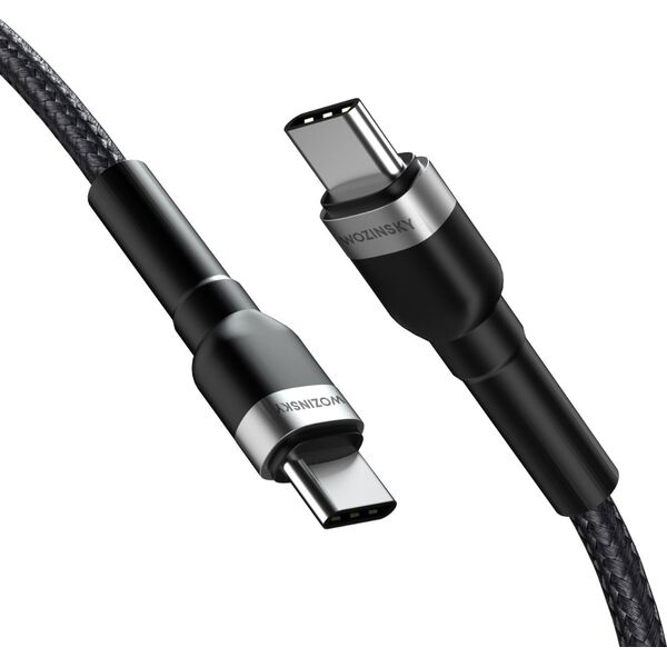 Kabel USB Wozinsky USB-C - USB-C 2 m Czarny (5907769308741) 13703542 5907769308741
