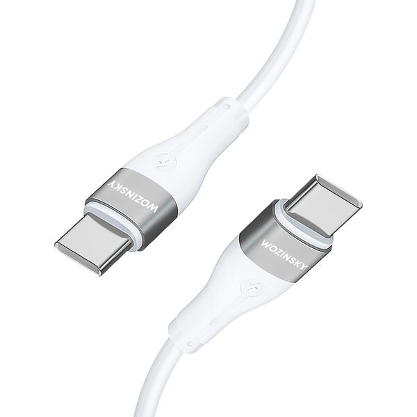 Kabel USB Wozinsky USB-C - USB-C 1 m Biały (5907769308796) 13703545 5907769308796