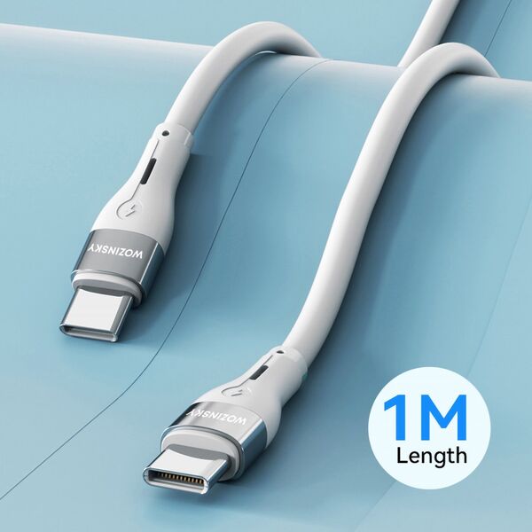 Kabel USB Wozinsky USB-C - USB-C 1 m Biały (5907769308796) 13703545 5907769308796