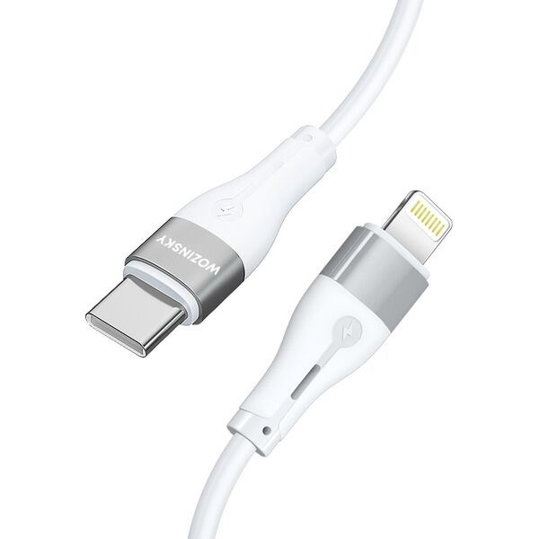 Kabel USB Wozinsky USB-C - Lightning 1 m Biały (5907769308772) 13703546 5907769308772