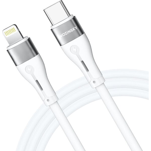 Kabel USB Wozinsky USB-C - Lightning 1 m Biały (5907769308772) 13703546 5907769308772