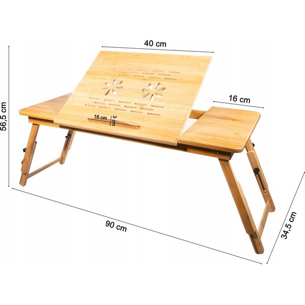 Leobert Stolik pod laptopa bambus XL x 6 13724594 5903332074884